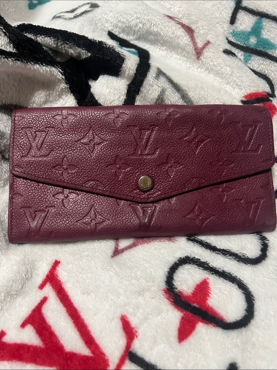 Louis Vuitton Handbags - Louis Vuitton Plum Embossed Monogram Snap Continental Wallet Empriente.